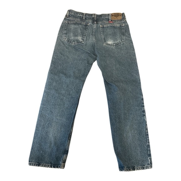 Wrangler Blue Straight Jeans Vintage Style Size 34x31 - Picture 2 of 3